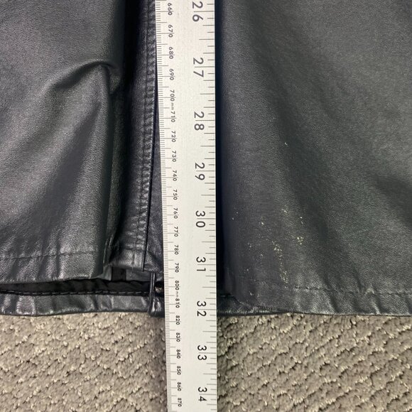 Vintage 70s Sears Leather Jacket Men's 46 Gray Zip In Liner Fight Club - Picture 15 of 15